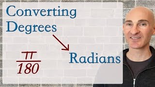 Converting Degrees to Radians [upl. by Astrahan400]