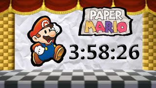 Paper Mario 64  Glitchless Speedrun in 35826 Former WR Commentated [upl. by Ancell]