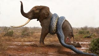 Unbelievable Giant Anaconda Python Wraps Elephant To Death With Its Big Body For 72 Hours [upl. by Marin]