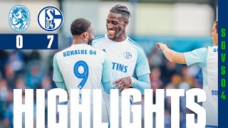 Sylla mit DebütDOPPELPACK  HIGHLIGHTS  SSVg Velbert  FC Schalke 04 07 [upl. by Osana297]