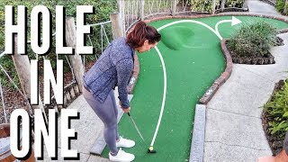 Kelseys Epic Hole In One  Pirates Cove Mini Golf Front 9 [upl. by Ziza]