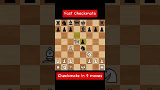 Fast CheckmateCheckmate in 9 moves chess [upl. by Kermit]