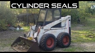 Cylinder Seal Replacement  Bobcat 825 Skidsteer [upl. by Eihtur]