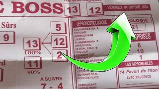 ✅ le boss du jour  vendredi 4 octobre 2024  🔥🔥🔥🔥🐴 [upl. by Aggappera]