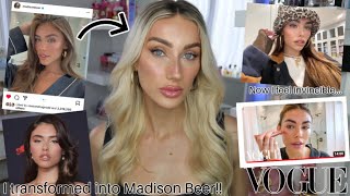 I copied the Madison Beer VOGUE tutorial now I feel Invincible [upl. by Llenrrad814]