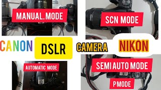 Dslr camera mode for beginners scn mode manual mode auto mode P mode for photography 2nd episode [upl. by Eitirahc]