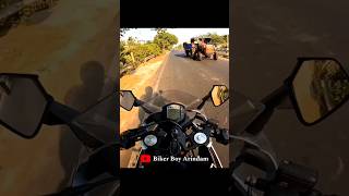 ও বাবা 😂😂  BikerBoyArindam ✅ gamingarindom bengali funny motovlog shorts [upl. by Waldo]