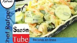 COSTA RICA GASTRONOMIA Ensalada de pepino con el Chef Rafael [upl. by Aihsenad]