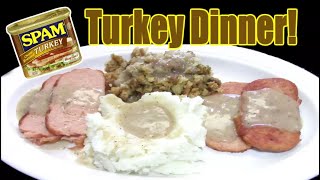 Roasted Turkey SPAM Thanksgiving Dinner [upl. by Annovad]