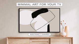 TV Art Screensaver Minimal Line Art amp Abstract Art TV Background  4K [upl. by Aleil]