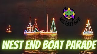 2022 West End Christmas Boat Parade on Lake Pontchartrain [upl. by Aimej]