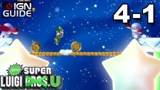 New Super Luigi U 3 Star Coin Walkthrough  Frosted Glacier 1 Broozers and Barrels [upl. by Roane768]