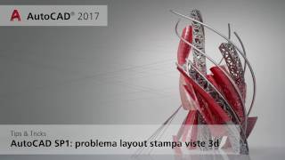 AutoCAD Problema stampa layout viste 3d [upl. by Tnilk853]