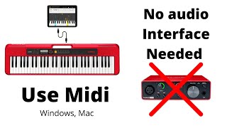 Using Casiotone CTS200 and CTS300 for MIDI and Audio Recording Method 1 [upl. by Lustick]