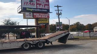 1999 Trail Eze 48x102 Drop Deck Trailer with Hydraulic Beaver Tail and Ramps [upl. by Aylat]