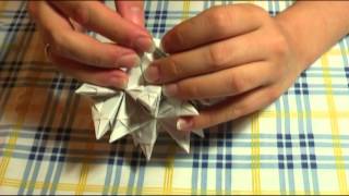 Origami  Bascetta Stern Anleitung  Bastelanleitung Elemente zusammenstecken Teil 22 [upl. by Terrag506]