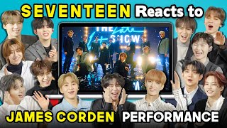 SEVENTEEN Reacts To HomeRun Performance On The Late Late Show With James Corden [upl. by Camile413]