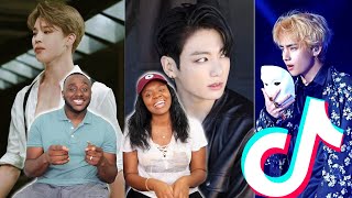 BTS VMINKOOK TikToks Compilation  BTS Couples Reaction [upl. by Andrel]