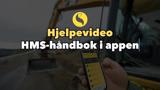 Hjelpevideo Hvor finner jeg HMShåndbok i appen [upl. by Ahsekan787]