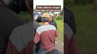 Debt collector arogan lari lihat isi jok motor🤣🤣🤣all funnyshorts funny lucu comedy india [upl. by Ydualc]