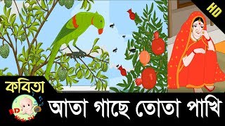 Bangla Rhymes  আতা গাছে তোতা পাখি  Full HD [upl. by Gabriella93]