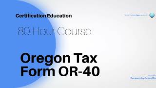 Oregon Tax Form OR  40 [upl. by Geminian]