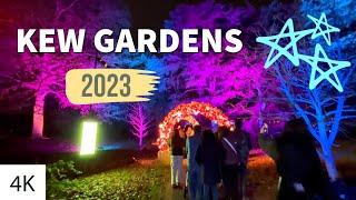 Kew Gardens Christmas Lights 2023  Top Christmas Place in London [upl. by Markiv]