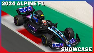 I drove the new 2024 Alpine F1 car  Assetto Corsa [upl. by Aitnahs462]