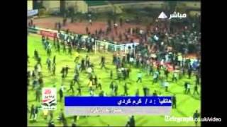 Egypt football violence leaves scores dead in Port Said [upl. by Enimsaj]