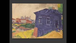 Marc Chagall La maison bleue 1920 [upl. by Nelleoj]