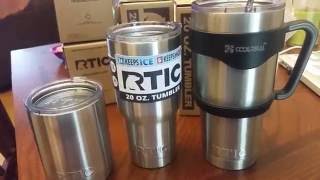 RTIC TUMBLERS  10oz 20oz 30oz COMPARISON  UNBOXING [upl. by Ynamad]