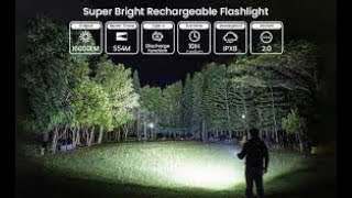 sofirn q8 plus potente tips amp nighttest flashlight super power 16000 lumen monster [upl. by Gunning577]