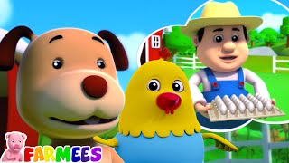 Cluck Cluck Hen  More Farmees Nursery Rhymes for Children [upl. by Naujahs]