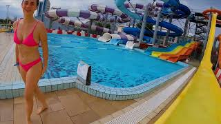 Kamikaze WaterSlide at Nymphaea WaterPark Oradea Romania [upl. by Atiniuq875]