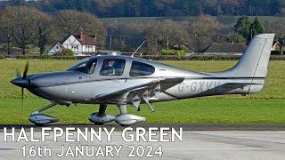 General Aviation  Halfpenny Green Movements 16th January 2024 [upl. by Alrats]