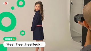 Joeke is 8 jaar en nu al een succesvol model [upl. by Sukramaj678]