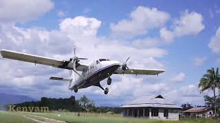 Pilatus PC 6 Bush Flying Dangerous landings [upl. by Grannie]