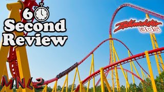 60 Second Review  Intimidator 305 at Kings Dominion shorts [upl. by Lleynod]