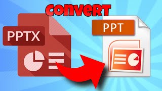 how to convert pptx to ppt [upl. by Allwein]