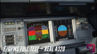 REAL A320  EGPWS FULL TEST [upl. by Kciredes]