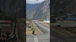 Lukla Airport officially known as TenzingHillary Airport is located in Nepal [upl. by Thor]