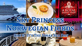 Sky Princess 2024 Norwegian Fjords Cruise Final Sea Day Alfredos Pizza Towel Animals Bellinis [upl. by Bohner]