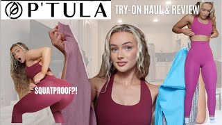 PTULA ACTIVEWEAR TRYON HAUL  Black Friday sale in depth legging review Lululemon dupes [upl. by Kcirddet]