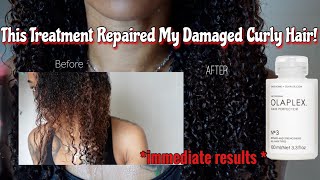 Use this if you have HEAT or COLOR damage REPAIR dry natural curls Olaplex [upl. by Enilehcim]