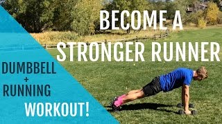 Strength Training for Running  Try this Dumbbell  Running Workout [upl. by Lleze]