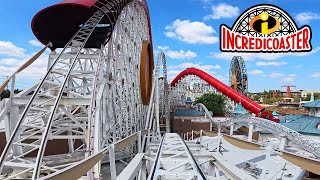 Incredicoaster 4K Front Seat POV  Disney California Adventure Park [upl. by Paff9]