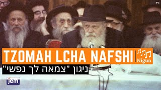 The Lubavitcher Rebbe Singing The Niggun Tzoma Lcha Nafshi [upl. by Mintun]