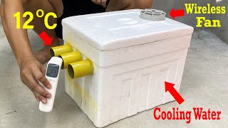 I Turn The Styrofoam Box Into A Super Cool Air Conditioner For Free [upl. by Cook535]