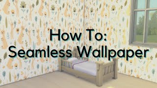 How to Wallpaper  Tutorial  THE SIMS 4 [upl. by Arrio]