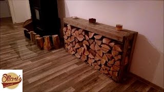 DIY  Firewood storage from Pallets [upl. by Anaiuq412]